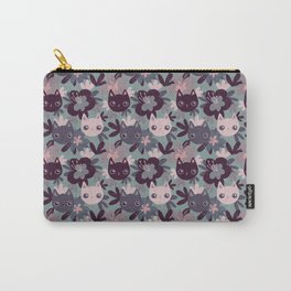 Cat floral3 Carry-All Pouch
