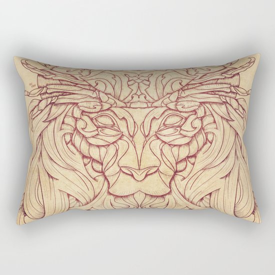 Lion Crab Rectangular Pillow
