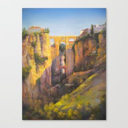 Ronda Bridge, Andalucia Spain Canvas Print