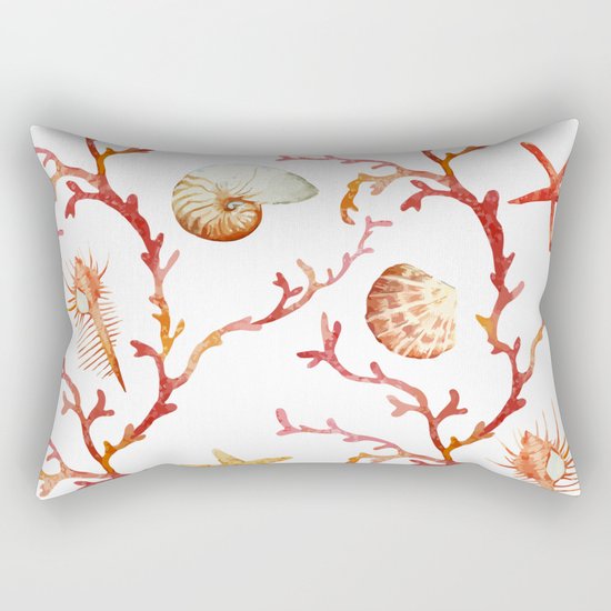 Sea Life Pattern 13 Rectangular Pillow