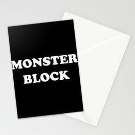 Volleyball Monster Blocker Stationery Card