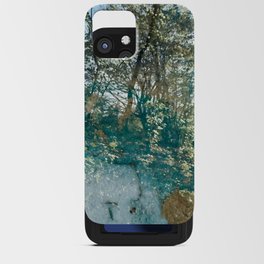 Aqua blue forest 2 iPhone Card Case