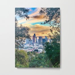 DTLA 2020 Metal Print | Losangeles, Dtla2020, Elysianpark, Photo, 2020, Dtla, Sunset, Color, Digital, California 