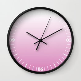 OMBRE FUCHSIA PINK COLOR Wall Clock