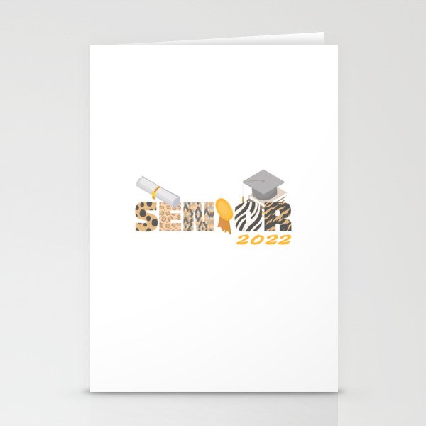 Senior 2022 Diploma Ceremony Degree Graduation Stationery Cards