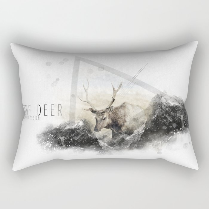 The Deer II Rectangular Pillow