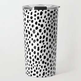 Dalmatian Spots (black/white) Travel Mug