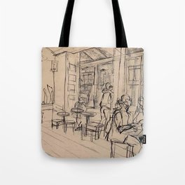 Matcha Line Sketch Tote Bag
