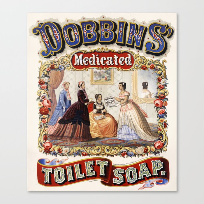 vintage bathroom art canvas