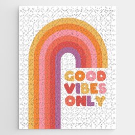 Good Vibes Only Rainbow Jigsaw Puzzle