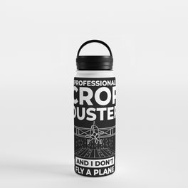 Crop Dusting Plane Rc Drone Airplane Pilot Water Bottle