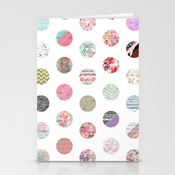 Polka Dots Confusion Stationery Cards