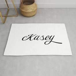 Name Kasey Rug | Graphicdesign, Tag, Kasey, Black And White, Name, Firstname, First, Named, Gift, Forename 