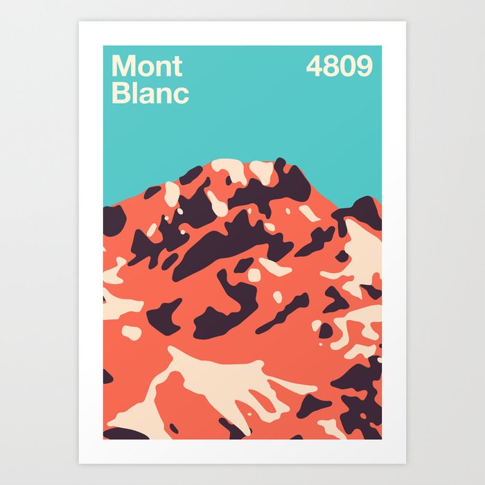 Mont Blanc - 4809 Art Print