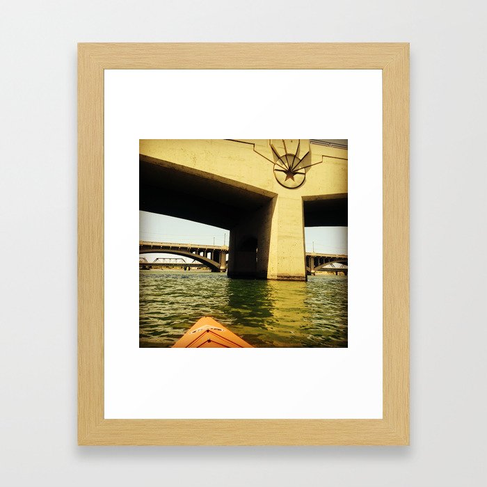 kayaking Framed Art Print