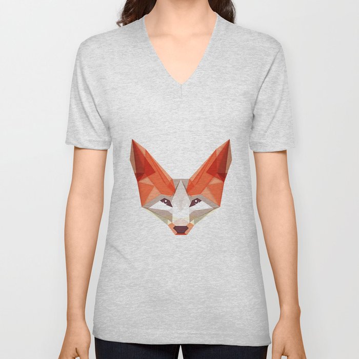 the glaring fox V Neck T Shirt