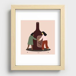 Can't wait to *whine* with you!  Recessed Framed Print