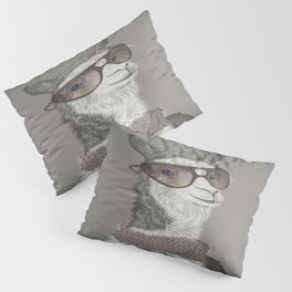 Hipster Llamas Pillow Sham