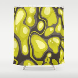 Geometric seamless pattern from spots. Abstract camo modern. Texture from water spots. Print on fabric and textiles. Endless design. illustration Shower Curtain