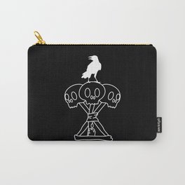 Skull hex Crow video game Carry-All Pouch