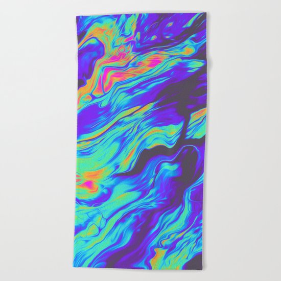 TALKING TO MYSELF AT NIGHT Beach Towel