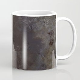 Marbled cracked ground dark brown Mug