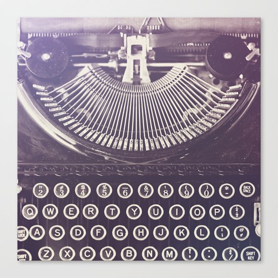 Typewriter Canvas Print