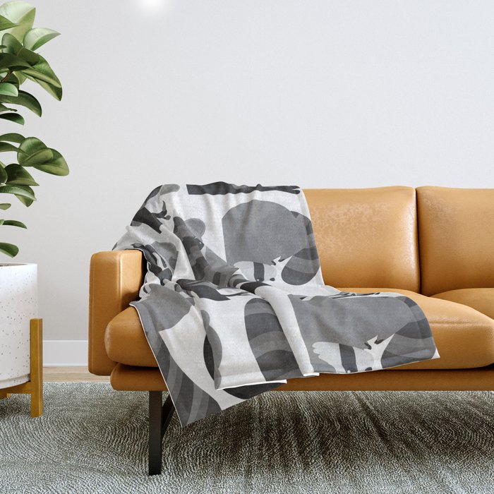 Raccoon throw online blanket