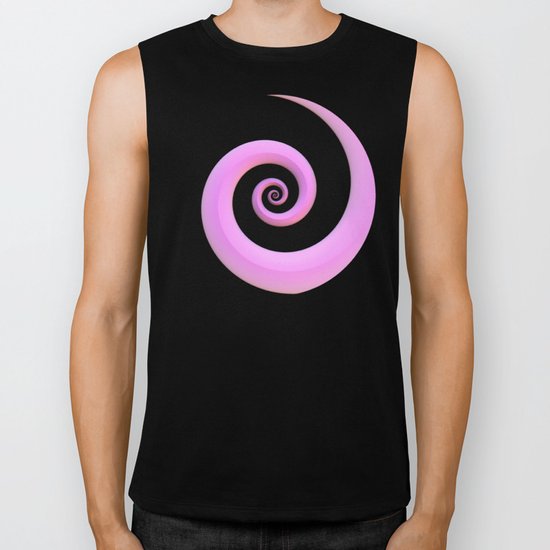 Curl, Pink Biker Tank