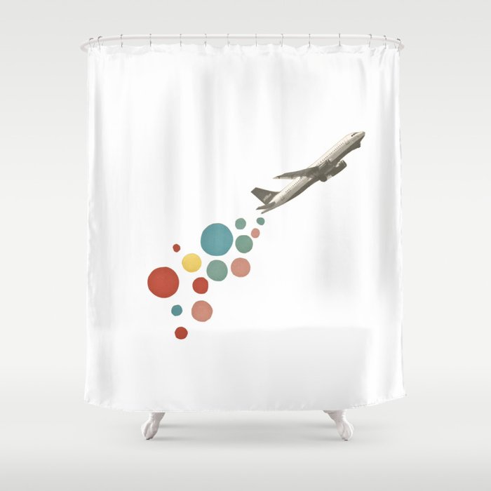 Leaving on a Jet Plane Shower Curtain
