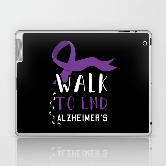 Walk To End Alzheimer Alzheimer's Awareness Laptop & iPad Skin