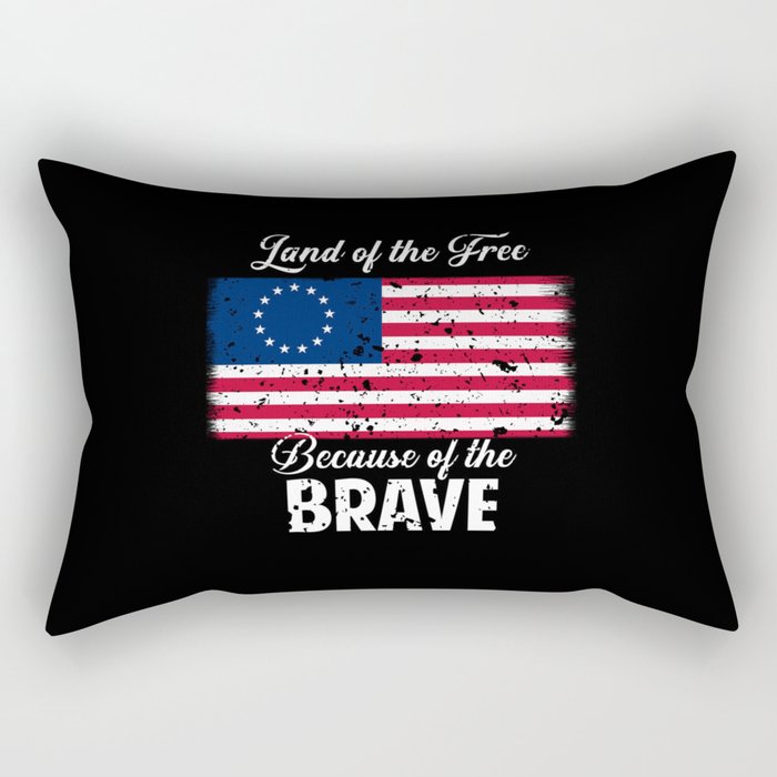 1776 Patriotic Betsy Ross American Flag Shirt 13 Colonies Rectangular Pillow
