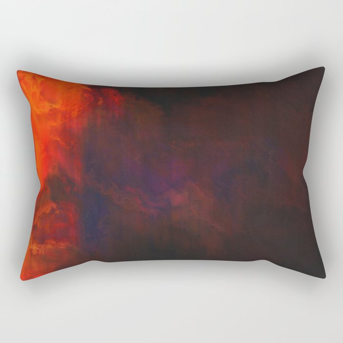 Energy in red Rectangular Pillow