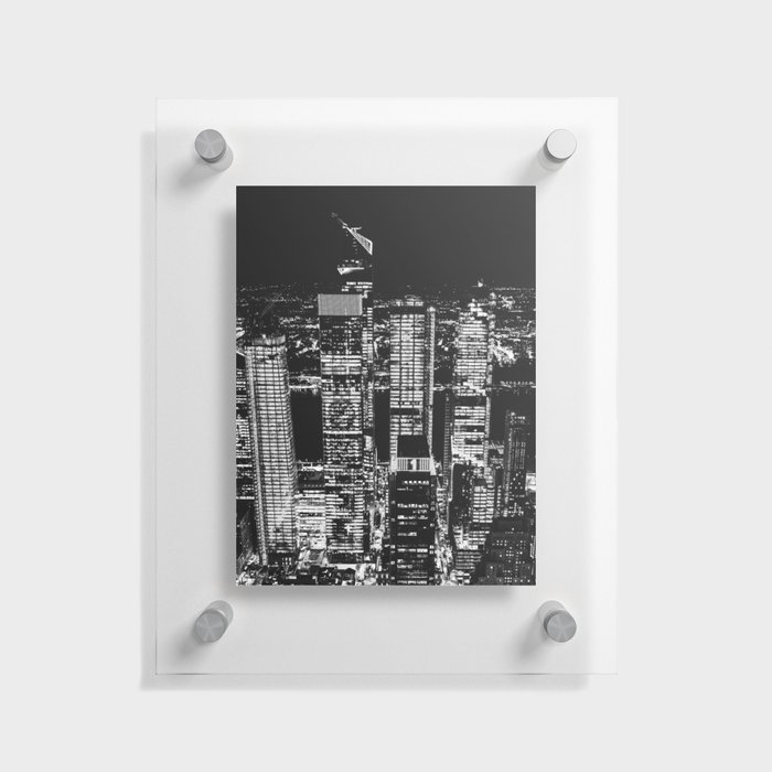 NYC Black and White Floating Acrylic Print