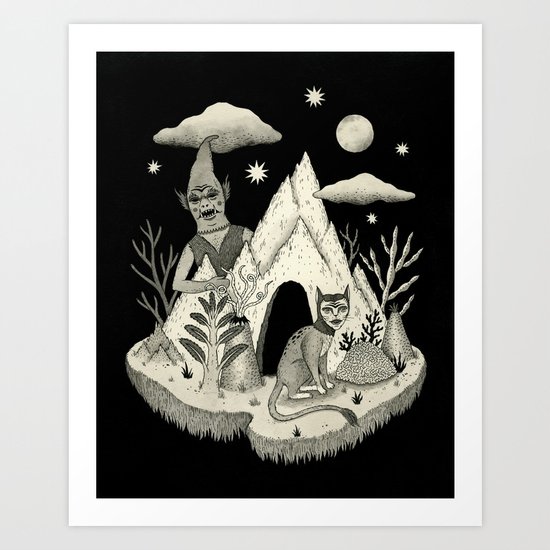 Not Alone Art Print