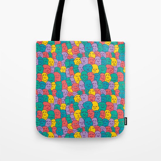FACES OVER AND OVER Tote Bag