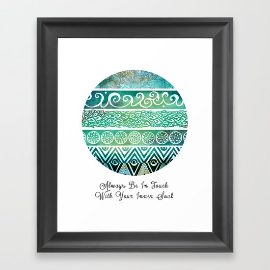 Tribal Evolution Series Framed Art Print