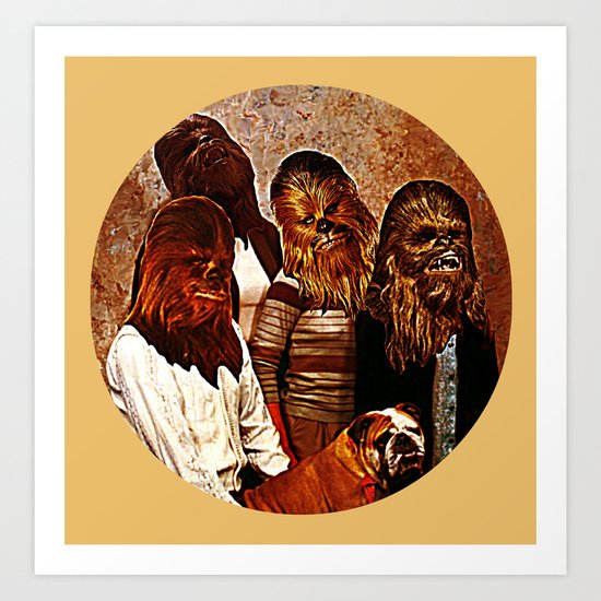 Wookiee Family Portrait | Star Wars Art Print