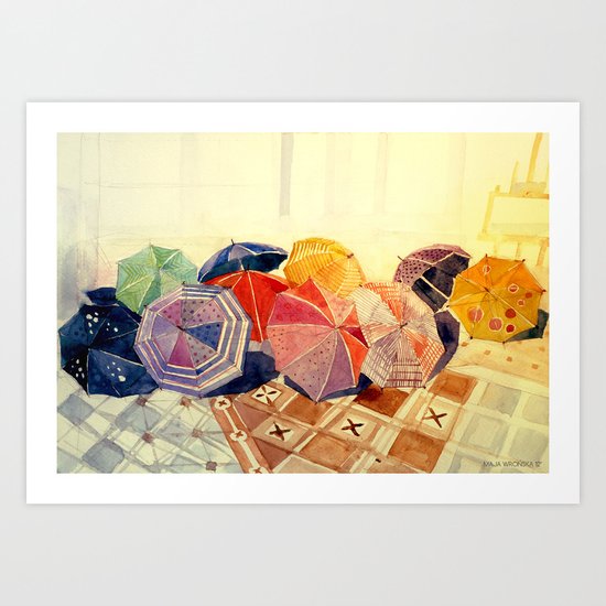 umbrellas Art Print