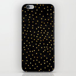 Modern Popular Gold Triangles Collection iPhone Skin