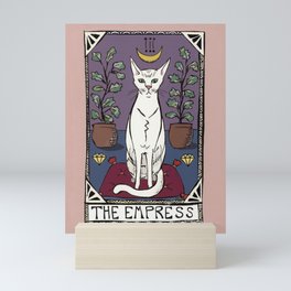 The Empress Tarot Cat Mini Art Print