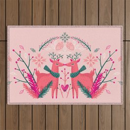 Rudolph And Rosi - Pastel Peach Outdoor Rug