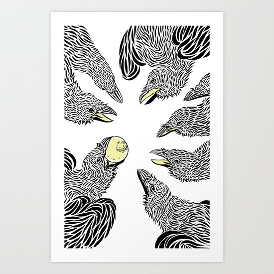 crows Art Print