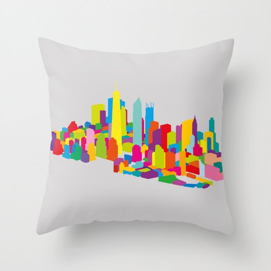 New WTC Isometric Throw Pillow