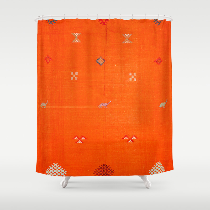 Traditional Anthropologie Moroccan Orange Artwork Art Print