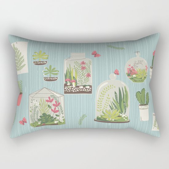 Terrarium Rectangular Pillow