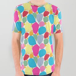 Petales Multicolor All Over Graphic Tee