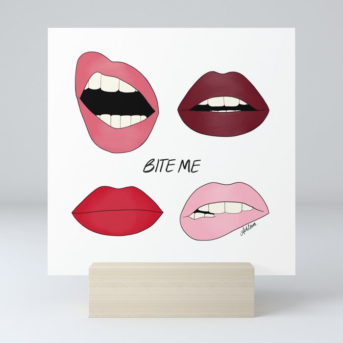 Bite Me Mini Art Print