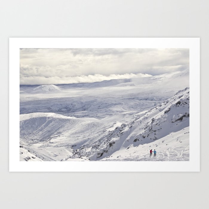 Snowy landscape Art Print