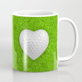 Golf ball heart / 3D render of heart shaped golf ball Mug